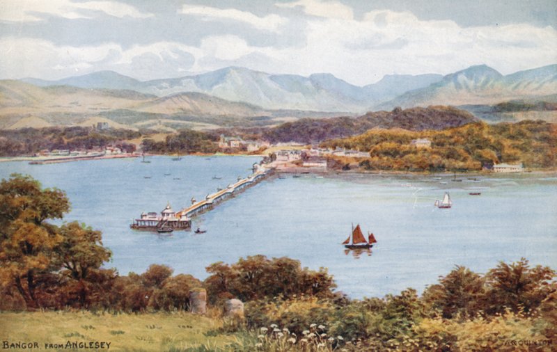 Bangor, från Anglesey av Alfred Robert Quinton