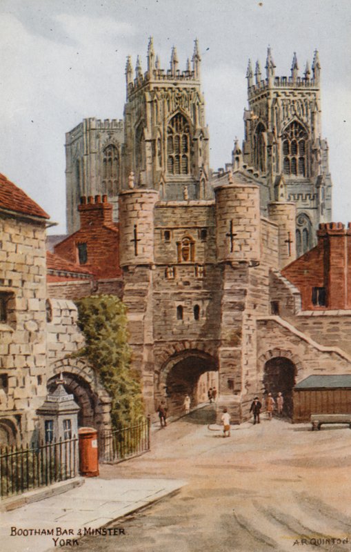 Bootham Bar och Minster, York av Alfred Robert Quinton