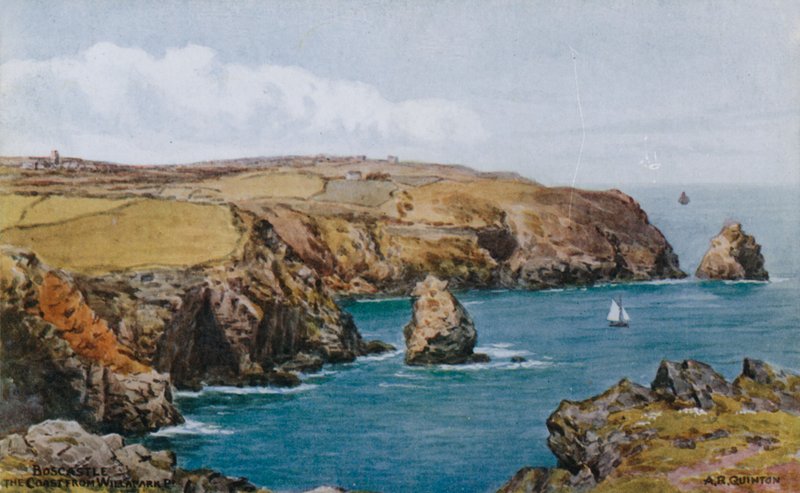 Boscastle, The Coast Från Willapark P av Alfred Robert Quinton