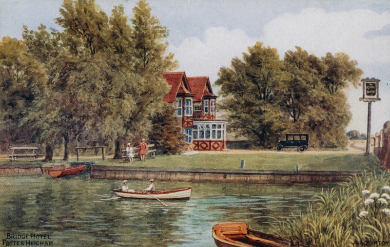 Bridge Hotel, Potter Heigham av Alfred Robert Quinton