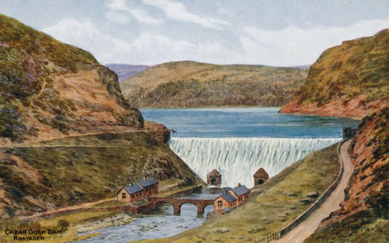 Caban Goch Dam, Rhayader av Alfred Robert Quinton