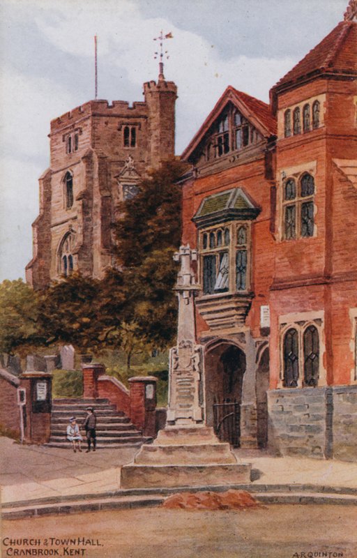 Kyrka och rådhus, Cranbrook, Kent av Alfred Robert Quinton