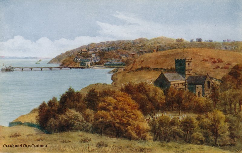Clevedons gamla kyrka av Alfred Robert Quinton