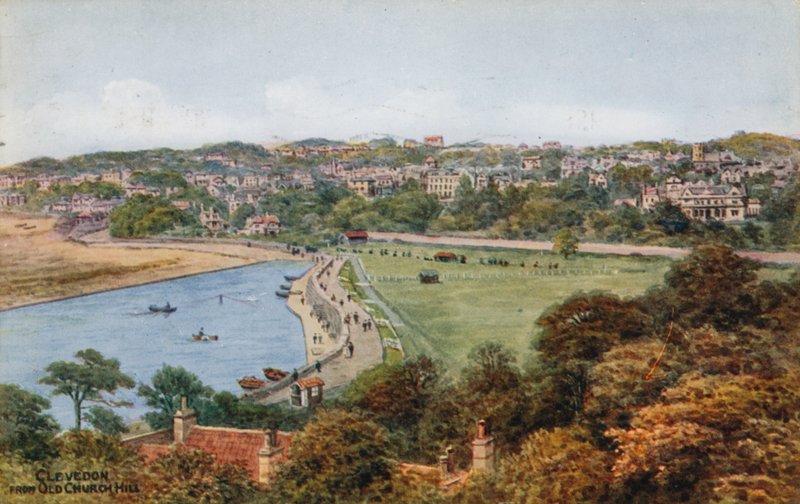 Clevedon, från Old Church Hill av Alfred Robert Quinton