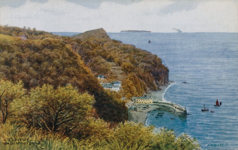 Clovelly, från The Hobby Drive av Alfred Robert Quinton