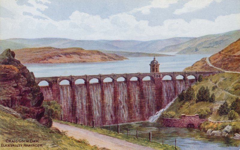 Craig Goch Dam, Elan Valley, Rhayader av Alfred Robert Quinton