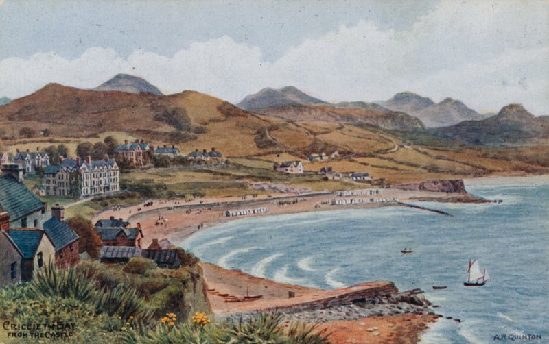 Criccieth Bay från slottet av Alfred Robert Quinton