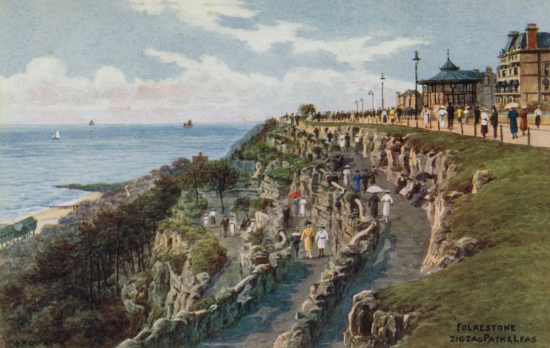 Folkestone, Zig Zag Path och Leas av Alfred Robert Quinton