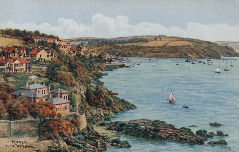 Fowey, från Castle Hill av Alfred Robert Quinton