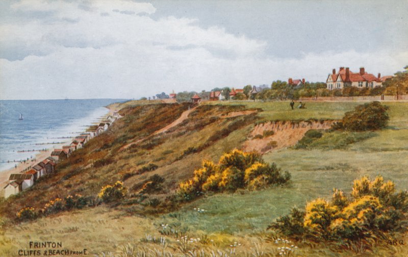 Frinton, Cliffs and Beach från E av Alfred Robert Quinton