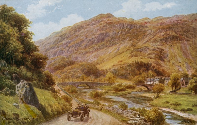 Grange Borrowdale nära Keswick av Alfred Robert Quinton