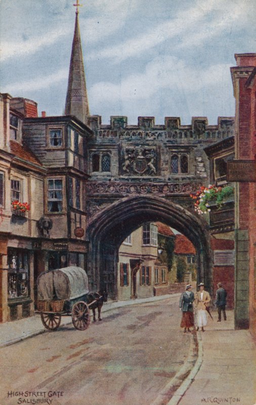 High Street Gate, Salisbury av Alfred Robert Quinton