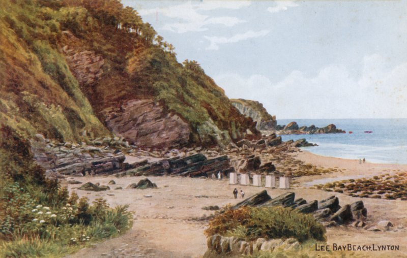 Lee Bay Beach, Lynton av Alfred Robert Quinton