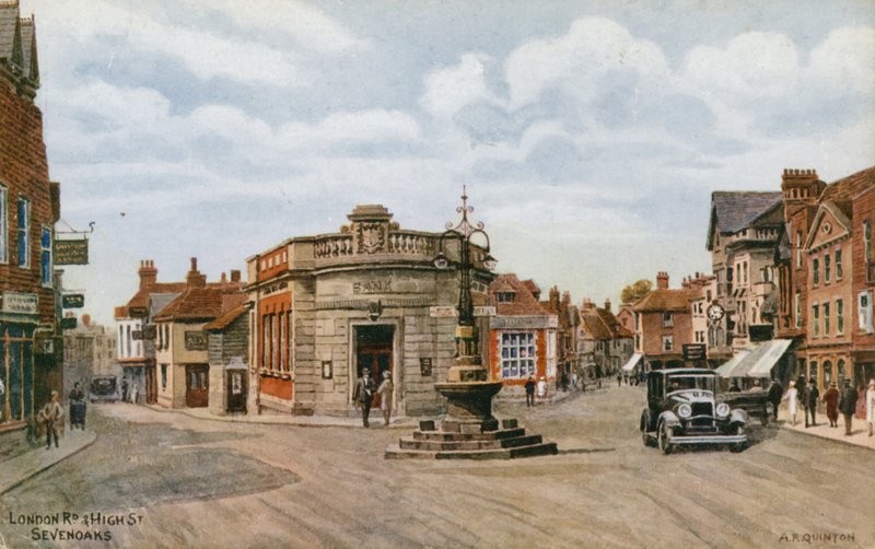 London Road och High Street, Sevenoaks av Alfred Robert Quinton