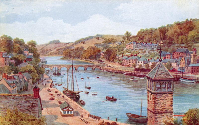Looe, River och Bridge av Alfred Robert Quinton