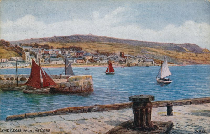 Lyme Regis från Cobb av Alfred Robert Quinton