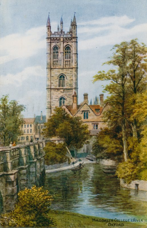 Magdalen College och River, Oxford av Alfred Robert Quinton
