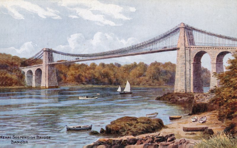Menai hängbro, Bangor av Alfred Robert Quinton