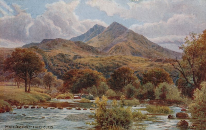 Moel Siabod nära Capel Curig, Snowdonia av Alfred Robert Quinton