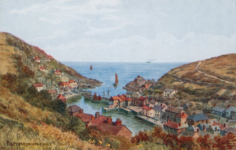 Polperro, från kullen av Alfred Robert Quinton