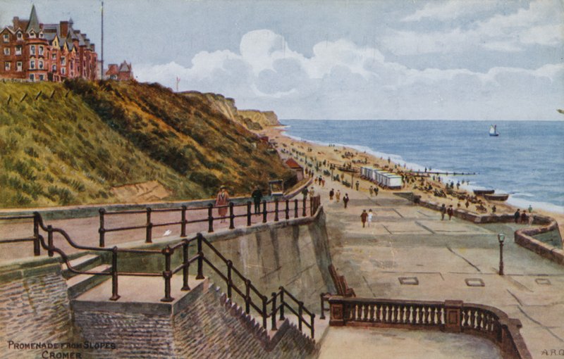 Promenade från Slopes, Cromer av Alfred Robert Quinton