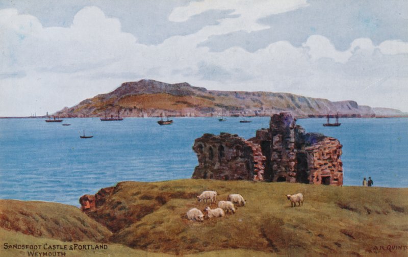 Sandsfoot Castle och Portland, Weymouth av Alfred Robert Quinton