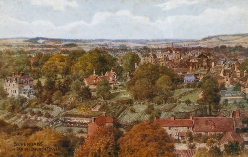 Sevenoaks från Parish Church Tower av Alfred Robert Quinton