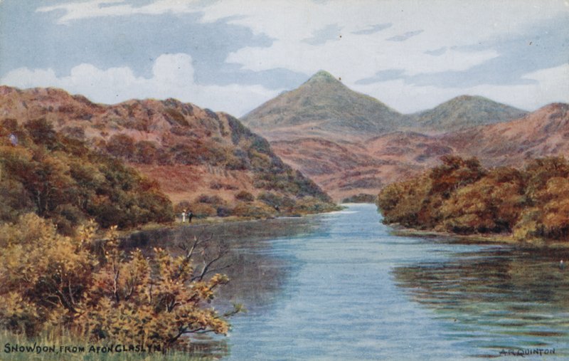 Snowdon, från Afon Claslyn av Alfred Robert Quinton