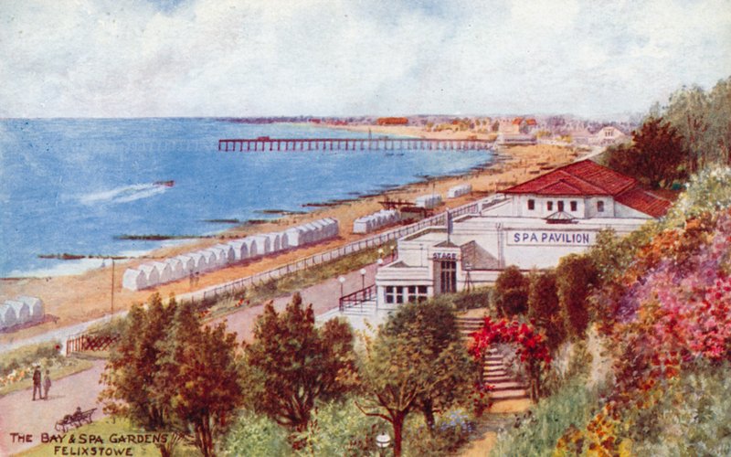 The Bay and Spa Gardens, Felixstowe av Alfred Robert Quinton