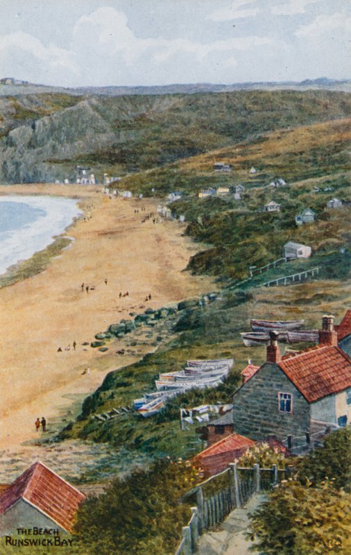 The Beach, Runswick Bay av Alfred Robert Quinton