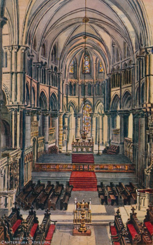 Kören Canterbury Cathedral av Alfred Robert Quinton