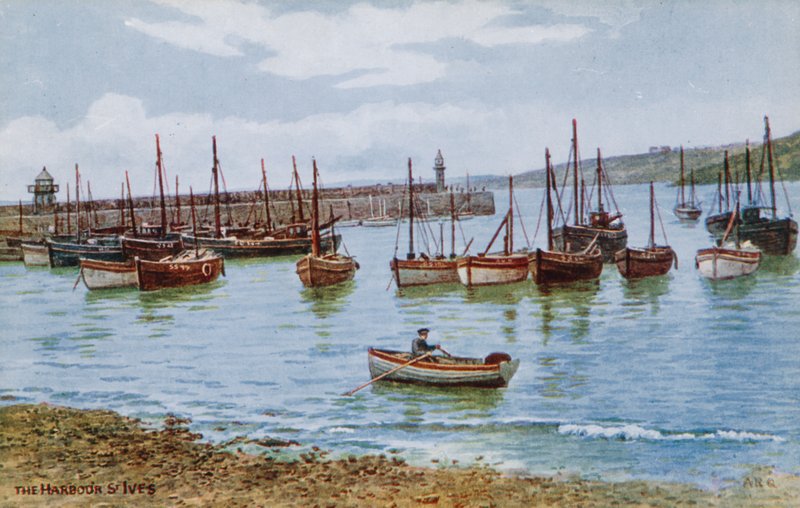 Hamnen, St Ives av Alfred Robert Quinton