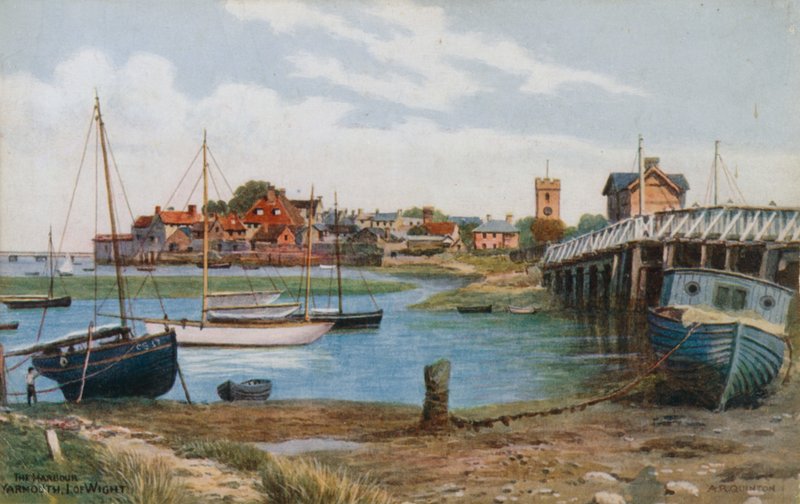 Hamnen, Yarmouth, I of Wight av Alfred Robert Quinton