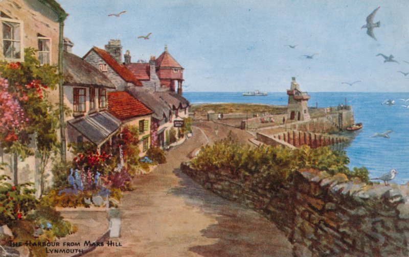 Hamnen från Mars Hill, Lynmouth av Alfred Robert Quinton