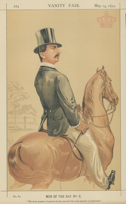 Prince Teck (färg litho) av Alfred Thompson