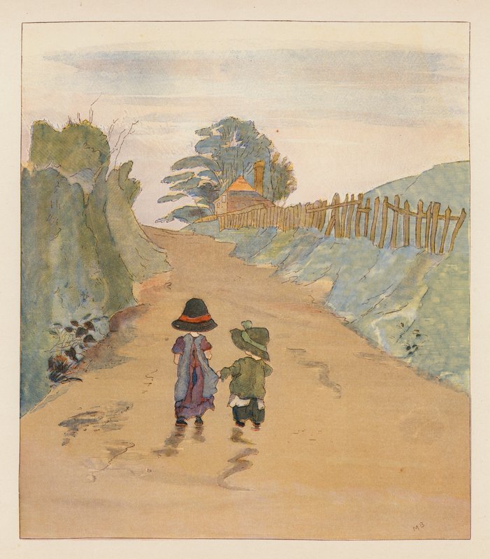 Zigenarbarn (färglitografi) av Alice Maud Beddington