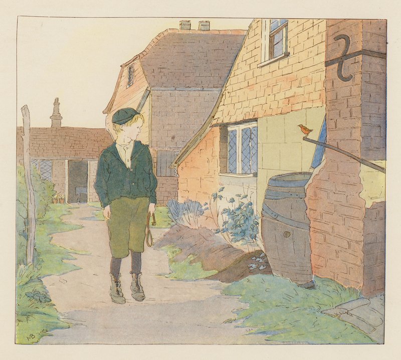 Frågeställningar (färglitografi) av Alice Maud Beddington