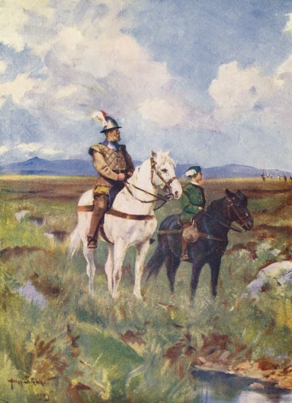 Kinmont Willie (färglitografi) av Allan Stewart
