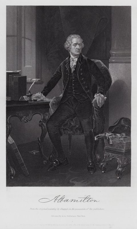 Alexander Hamilton (gravyr) av Alonzo (after) Chappel