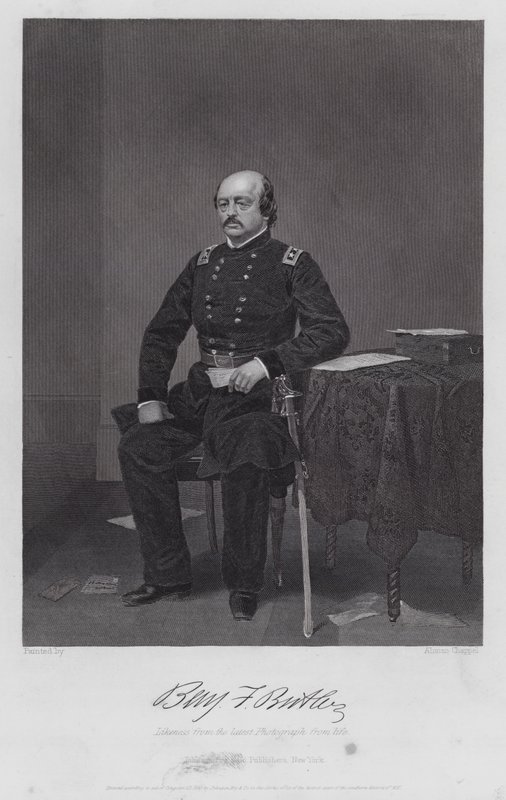 Benjamin F Butler (gravyr) av Alonzo (after) Chappel