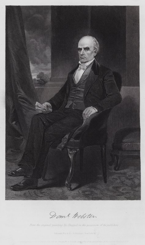 Daniel Webster (gravyr) av Alonzo (after) Chappel