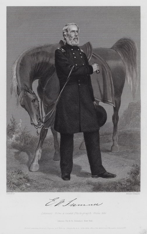 Edwin Vose Sumner (gravyr) av Alonzo (after) Chappel