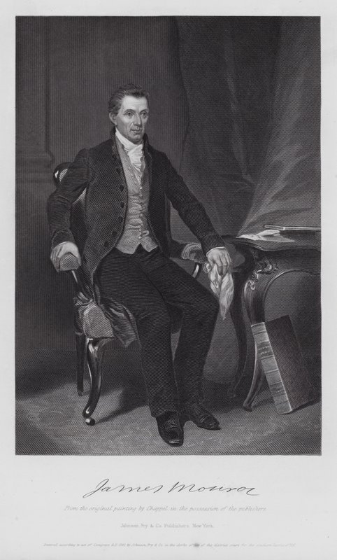 James Monroe (gravyr) av Alonzo (after) Chappel