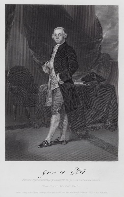 James Otis (gravyr) av Alonzo (after) Chappel