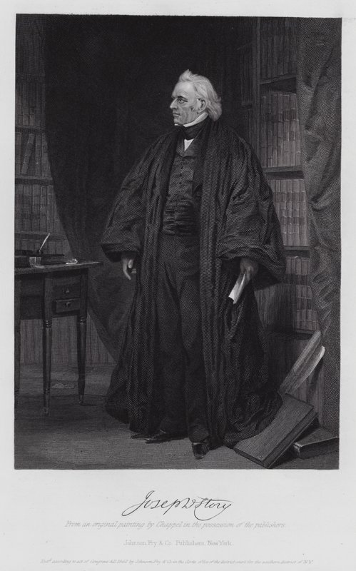 Joseph Story (gravyr) av Alonzo (after) Chappel