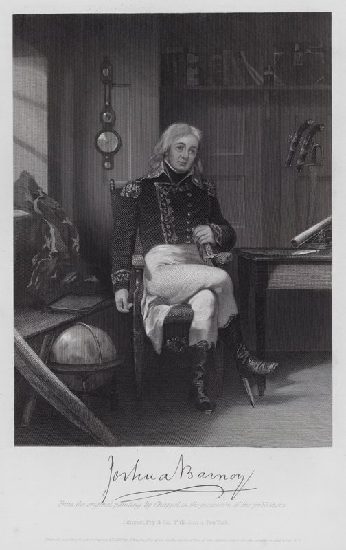 Joshua Barney (gravyr) av Alonzo (after) Chappel