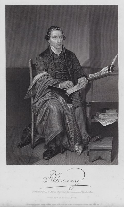 Patrick Henry (gravyr) av Alonzo (after) Chappel