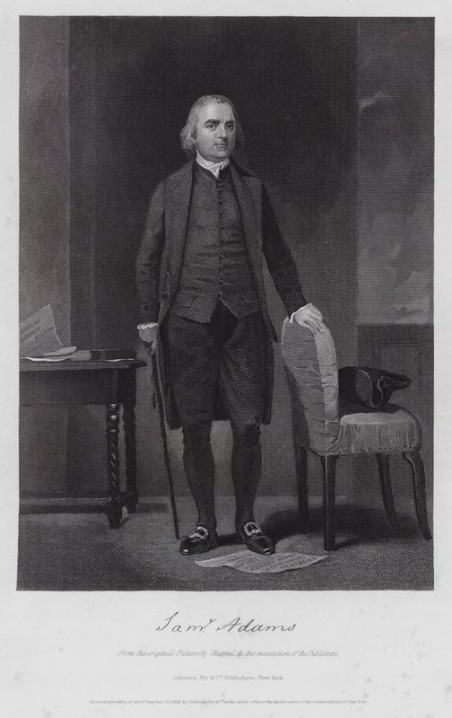 Samuel Adams (gravyr) av Alonzo (after) Chappel