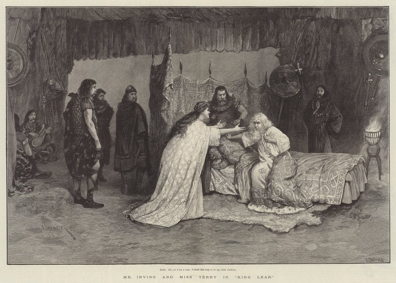 Mr Irving och Miss Terry i King Lear av Amedee Forestier