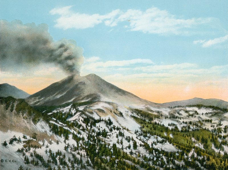 Mount Lassen i utbrott (bild) av American Photographer (after)